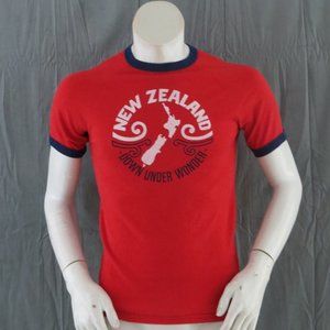 Vintage Graphic T-shirt - New Zealand Down Under Wonder - Men's